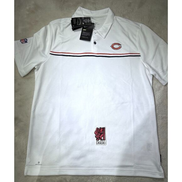 NIKE NFL Chicago Bears Sideline Early Season Polo Shirt NKCM-10A Men's Large - Picture 1 of 8